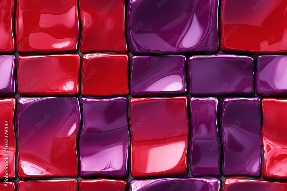 Vibrant Red and Purple Seamless Texture for a Captivating Mosaic Design in Modern Art Vibrant Red and Purple Seamless Texture for a Captivating Mosaic Design in Modern Art