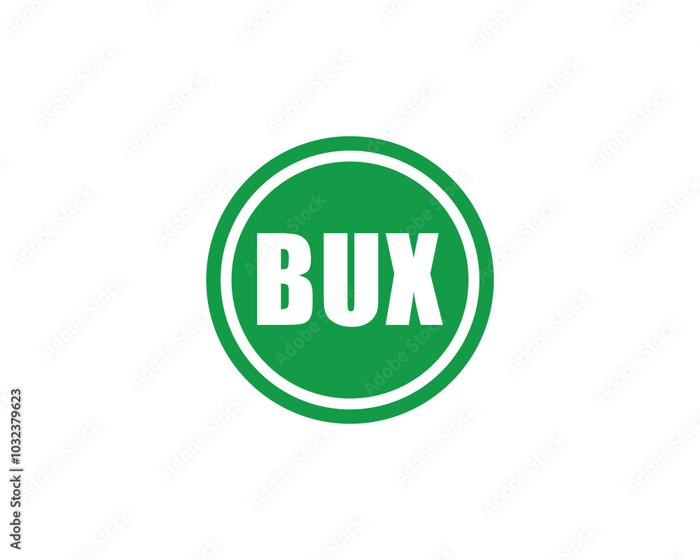 BUX logo design vector template. BUX BUX logo design vector template. BUX