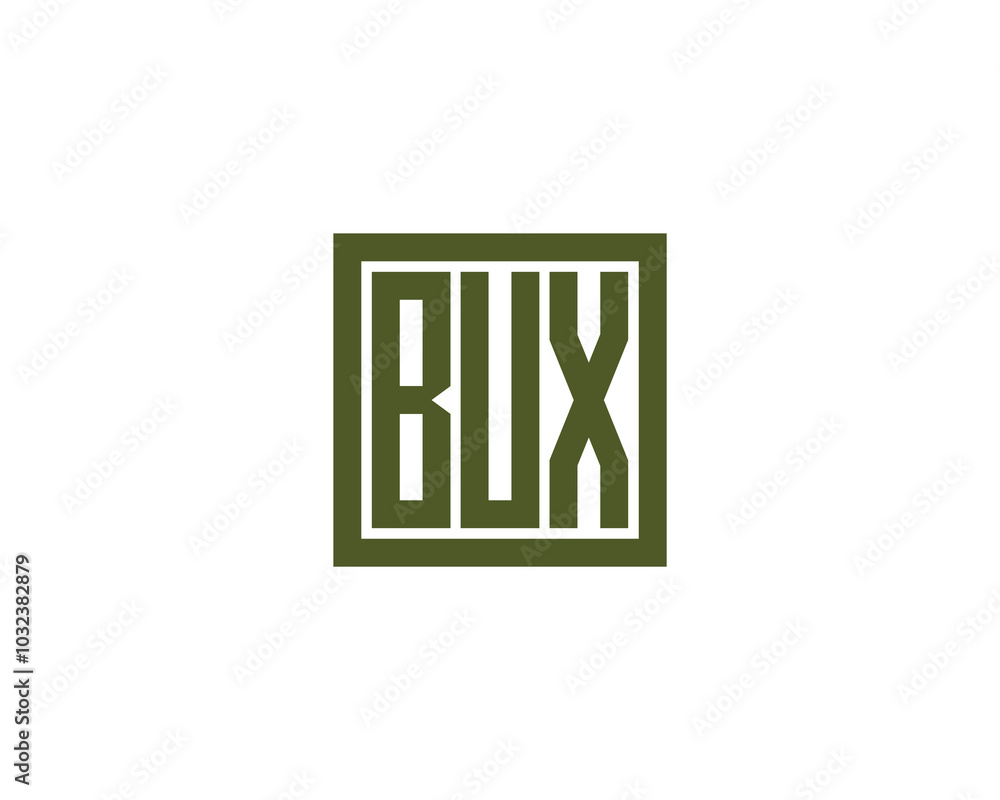 BUX logo design vector template. BUX BUX logo design vector template. BUX
