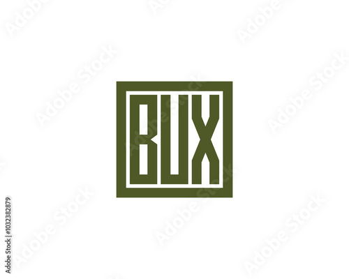 BUX logo design vector template. BUX photo