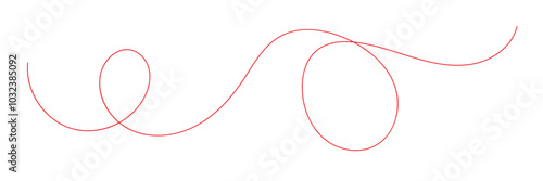 Squiggle line design element. Curved line design vector illustration. EPS 10/AI