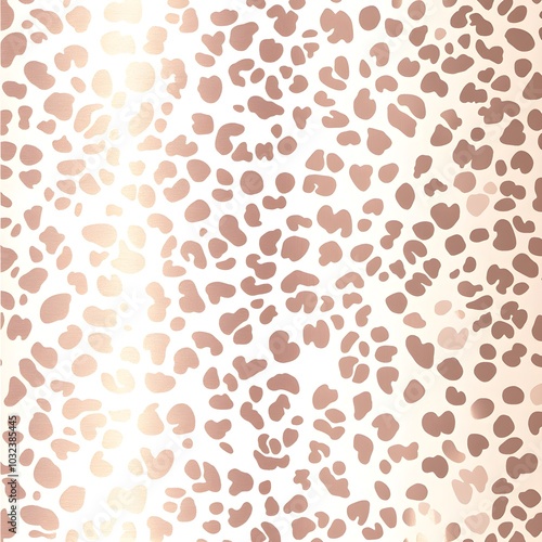 Rose Gold Leopard Print