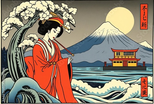 Ukiyo e Style – Draw in the style of Japanese woodblock prints