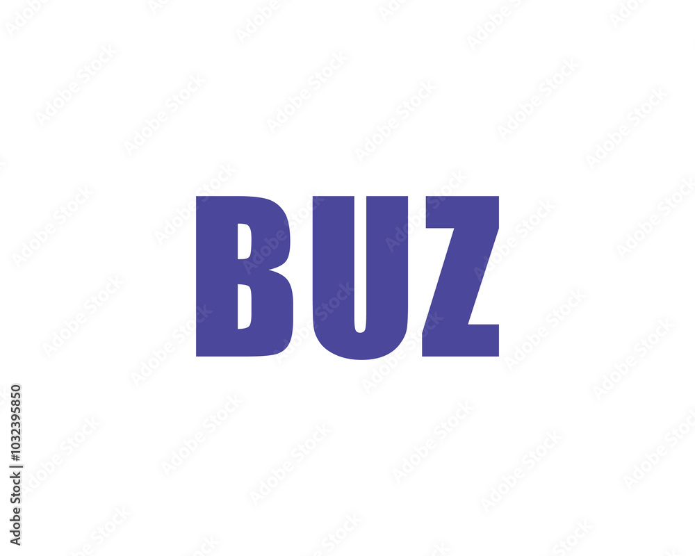 BUZ logo design vector template. BUZ BUZ logo design vector template. BUZ