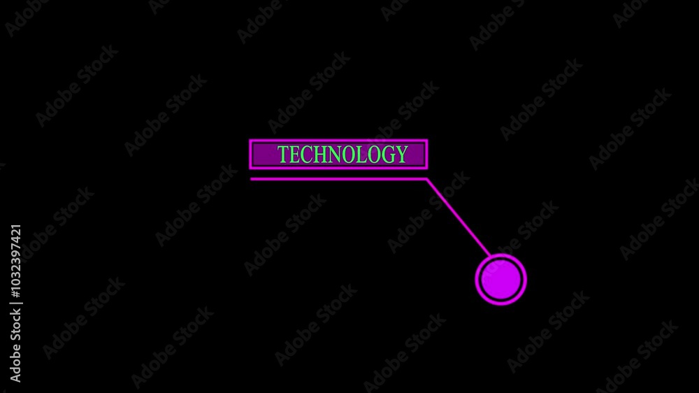 Technology text animation, concept HUD elements on blackmodern digital trends with sleek visuals and fluid transitions Technology text animation, concept HUD elements on blackmodern digital trends with sleek visuals and fluid transitions