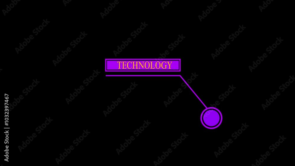 Technology text animation, concept HUD elements on blackmodern digital trends with sleek visuals and fluid transitions Technology text animation, concept HUD elements on blackmodern digital trends with sleek visuals and fluid transitions