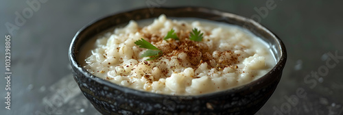 Sheer khurma with a side of sweet yogurt photo