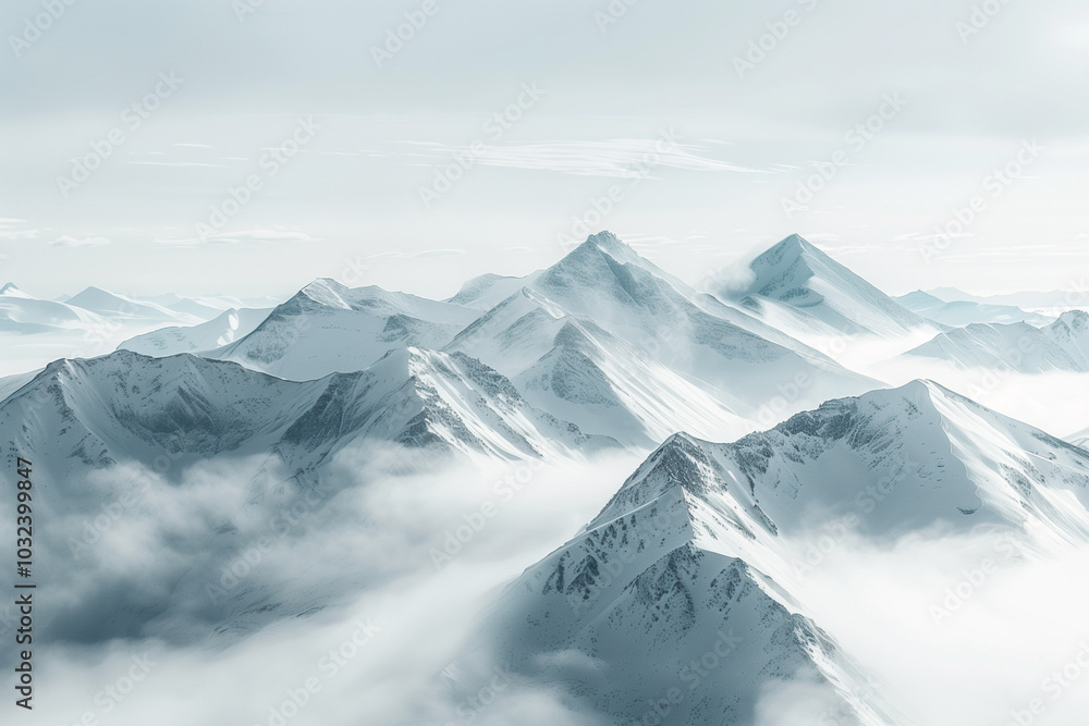 mountains in the snow mountains in the snow