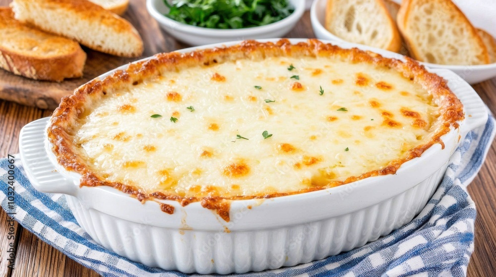 Delicious Baked Cheese Dish Ready to Serve Delicious Baked Cheese Dish Ready to Serve