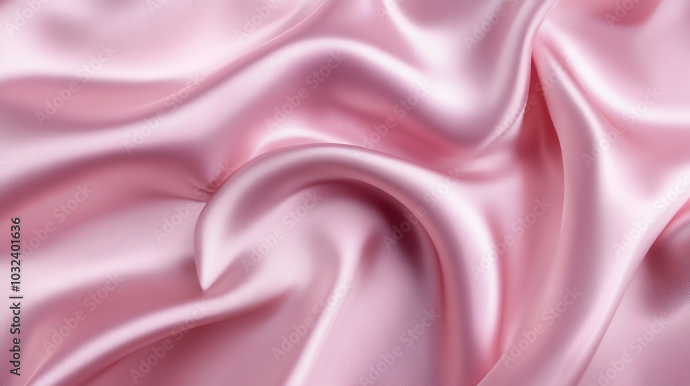 Pink satin fabric with delicate silk texture Pink satin fabric with delicate silk texture
