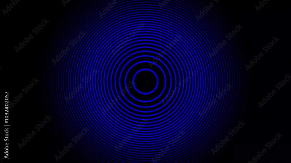Radio waves animation on the background. Radio Waves in Circle Form. Radio waves animation on the background. Radio Waves in Circle Form.