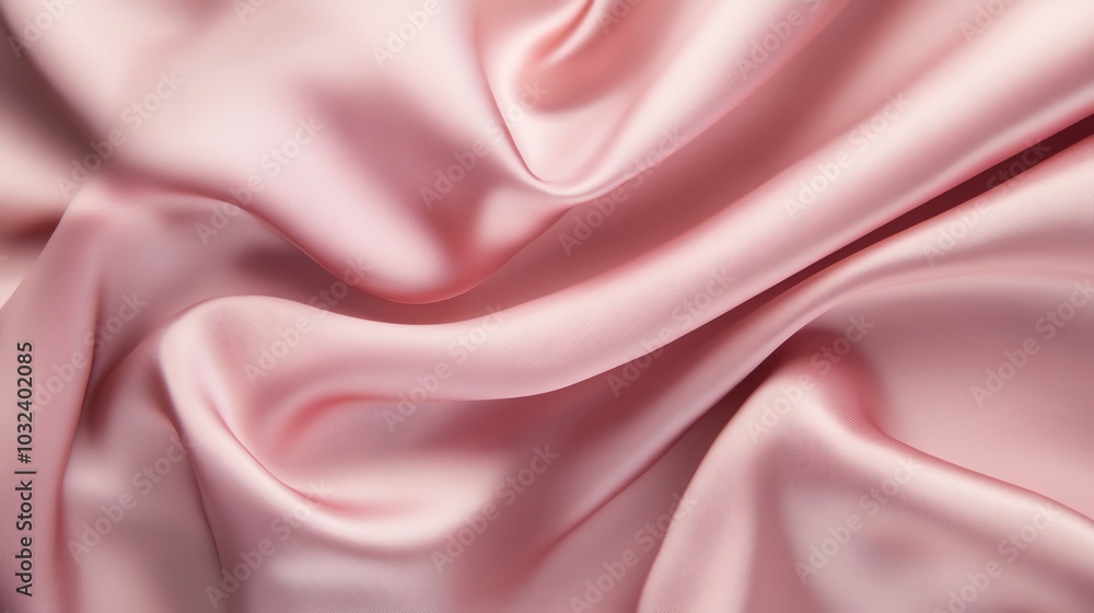 Pink satin fabric with delicate silk texture Pink satin fabric with delicate silk texture