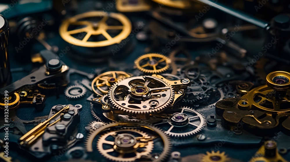 Intricate dismantled mechanical watch with detailed gears and springs on dark background, symbolizing precision and complexity in teardown analysis. Intricate dismantled mechanical watch with detailed gears and springs on dark background, symbolizing precision and complexity in teardown analysis.