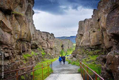 Almannagjá gorge within Þingvellir National Park