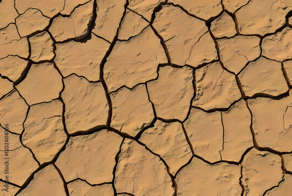 _ . Cracked Earth Surface A detailed rendering of cracked earth, _ . Cracked Earth Surface A detailed rendering of cracked earth,