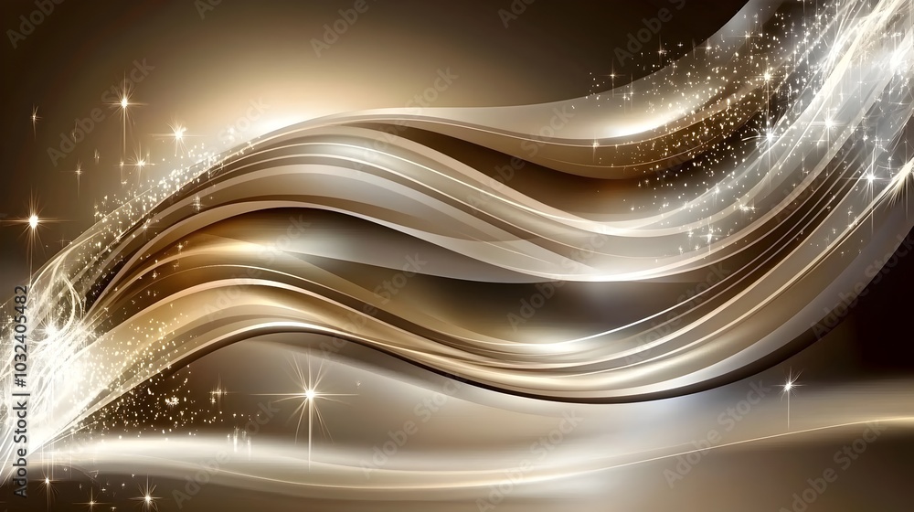 Fototapeta premium A visually appealing abstract background featuring soft gradients in subtle beige and brown tones complemented by clean and geometric lines