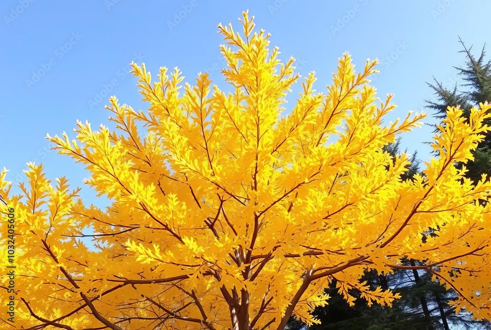 A tamarack tree with topaz colored leaves The Topaz Tamarack is A tamarack tree with topaz colored leaves The Topaz Tamarack is