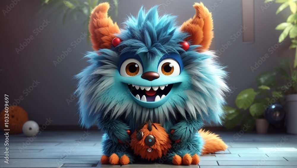 Fluffy Light-Blue Creatures. Fluffy Light-Blue Creatures.