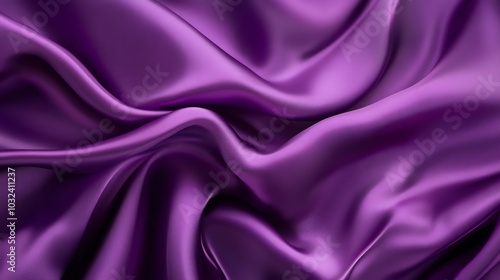 Wallpaper Mural Purple satin backdrop with smooth, flowing curves and a luxurious, silky texture Torontodigital.ca