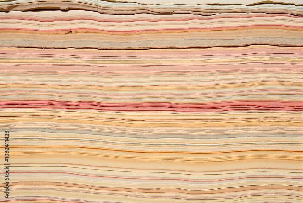 Sandstone layers Sedimentary layers of different colored sands i