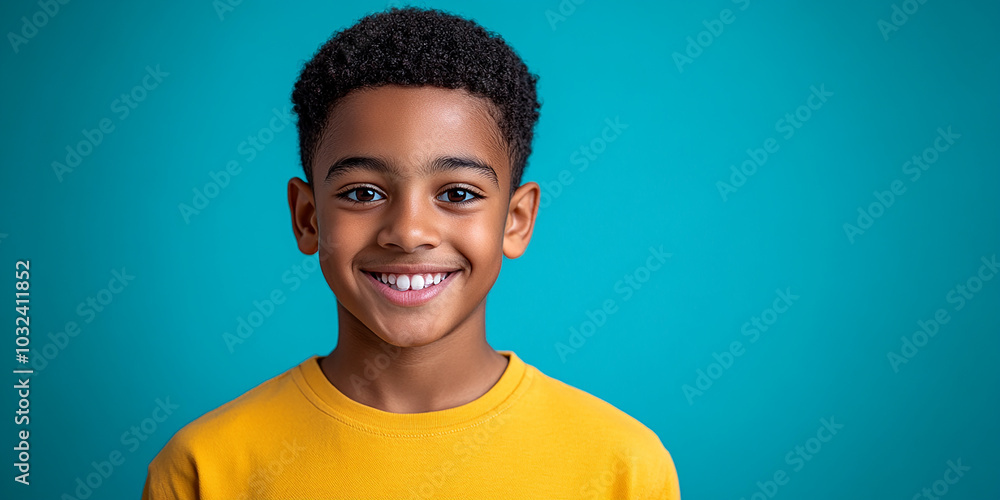 Black teenager boy on a studio background Black teenager boy on a studio background