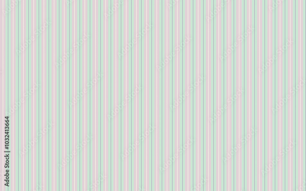 Mint Pink Vertical Stripe Textile Pattern
