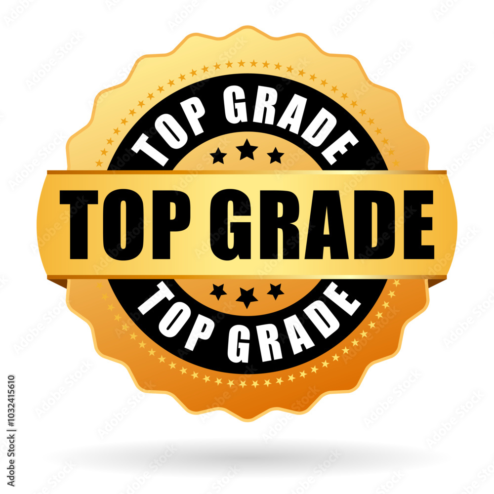 Top grade vector gold seal Top grade vector gold seal