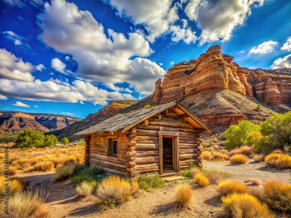 Abandoned Rancher Hut in Dinosaur National Monument: A Colorado Scenic Beauty Abandoned Rancher Hut in Dinosaur National Monument: A Colorado Scenic Beauty