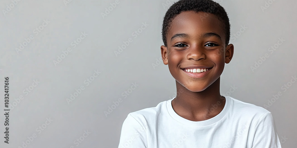 Black teenager boy on a studio background Black teenager boy on a studio background