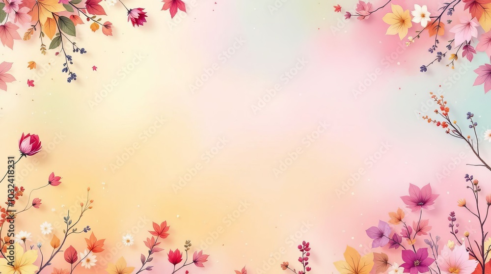 Hello November Illustration – Pastel Colors, Monthly Calendar Design Hello November Illustration – Pastel Colors, Monthly Calendar Design