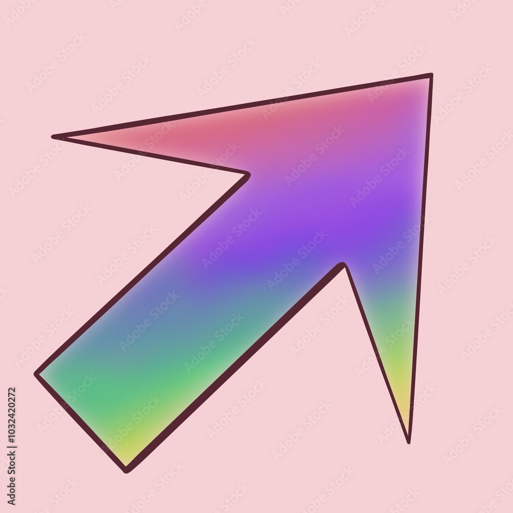 Illustration of the arrow gradient Illustration of the arrow gradient