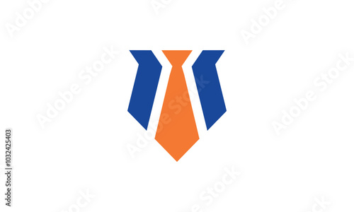 a graphic image with a white background on the theme of an employee tie. vector graphic base.