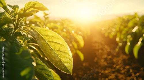 Automated AI powered greenhouses that intelligently adjust lighting water levels and other environmental factors to optimize plant growth productivity and sustainability photo