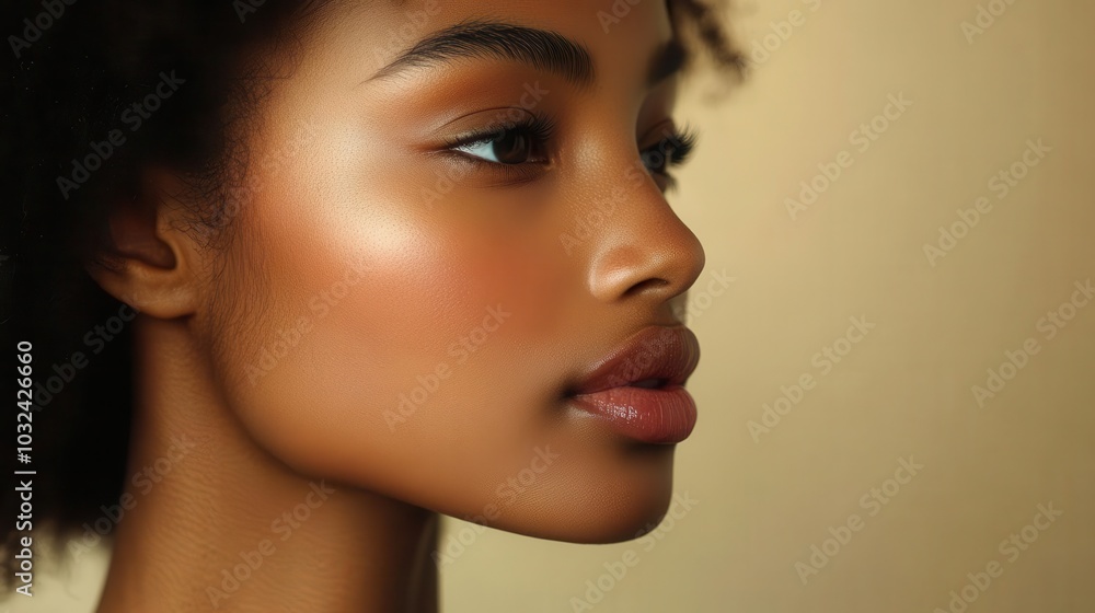 closeup of a womans elegant neck and chin softly illuminated against a beige background showcasing the natural beauty of her skin evoking a sense of serenity and care closeup of a womans elegant neck and chin softly illuminated against a beige background showcasing the natural beauty of her skin evoking a sense of serenity and care