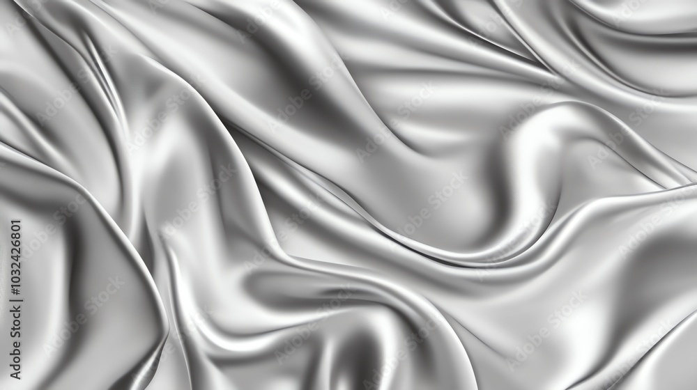 Obraz premium silver satin fabric for a luxurious and elegant backdrop