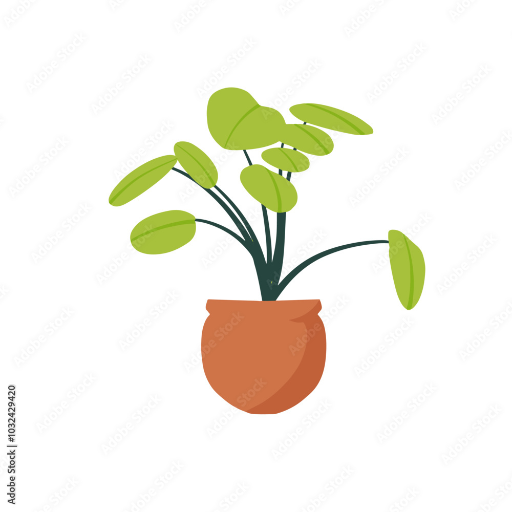 plant flat design vector image plant flat design vector image