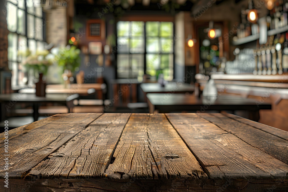 A wooden table sitting in front of a window A wooden table sitting in front of a window