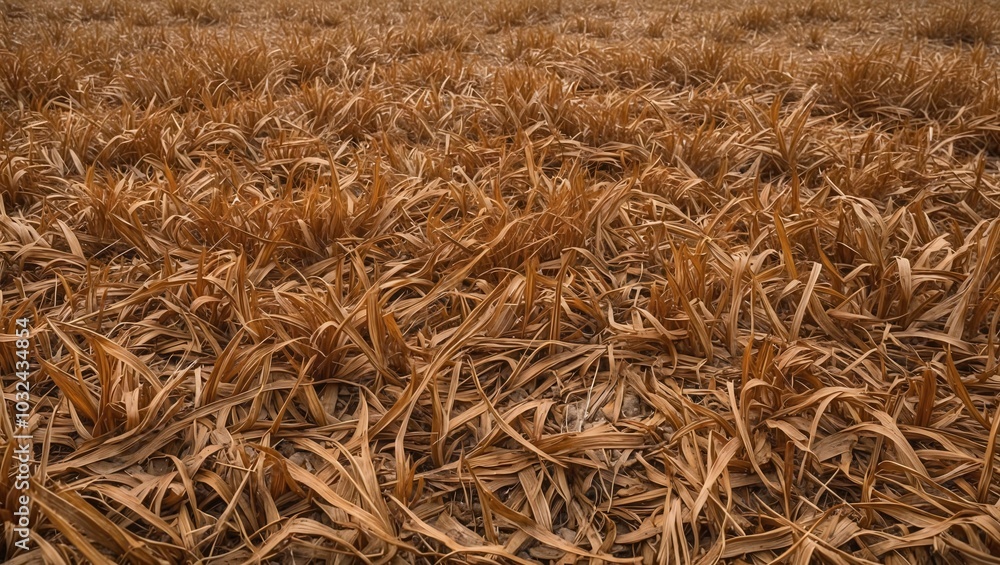 Dry Brown Grass with Earthy Texture in Landscape Dry Brown Grass with Earthy Texture in Landscape