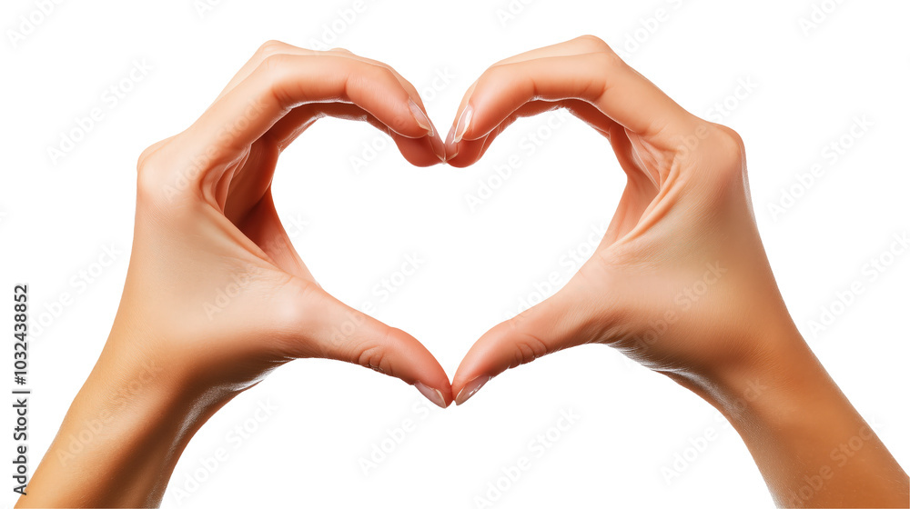 Hands Forming Heart Shape Gesture for Love and Connection isolated on transparent background
Hands Forming Heart Shape Gesture for Love and Connection isolated on transparent background