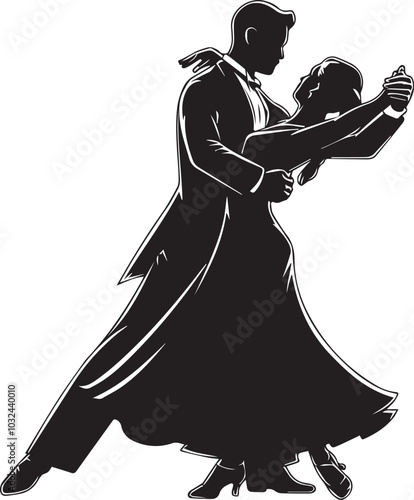 Silhouette of people dancing