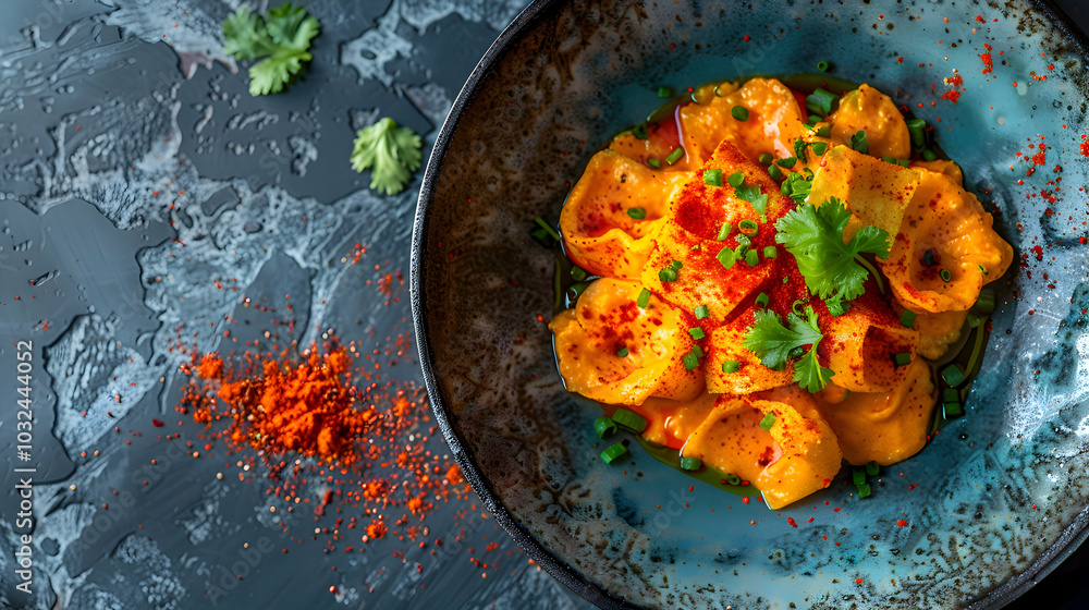 Spicy patishapta with a hint of chili powder and saffron Spicy patishapta with a hint of chili powder and saffron