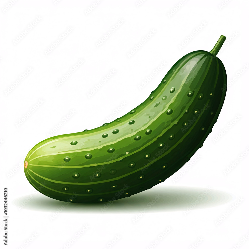 fresh green cucumber isolated on white background fresh green cucumber isolated on white background