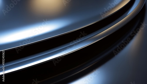 Wallpaper Mural sleek metal texture with wavy patterns Torontodigital.ca