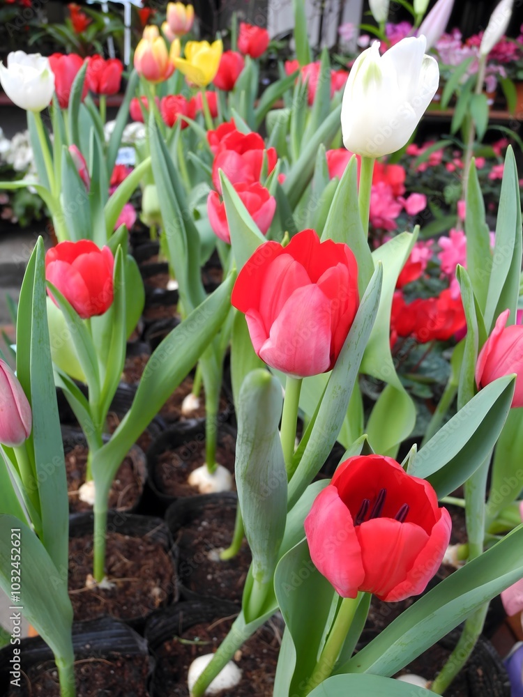 Obraz premium Colorful Tulip Varieties - Perfect for Spring Gardens