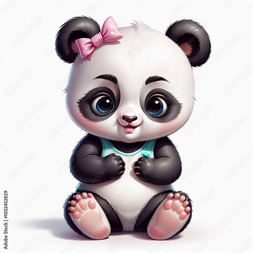 Naklejka premium Panda
