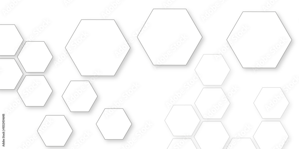 Abstract white background with hexagon and hexagonal background. Luxury white pattern with hexagons. abstract 3d hexagonal background with shadow. 3D futuristic abstract honeycomb mosaic background. Abstract white background with hexagon and hexagonal background. Luxury white pattern with hexagons. abstract 3d hexagonal background with shadow. 3D futuristic abstract honeycomb mosaic background.