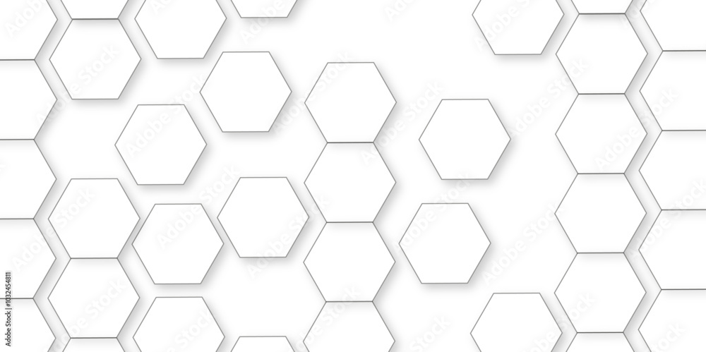 Abstract white background with hexagon and hexagonal background. Luxury white pattern with hexagons. abstract 3d hexagonal background with shadow. 3D futuristic abstract honeycomb mosaic background. Abstract white background with hexagon and hexagonal background. Luxury white pattern with hexagons. abstract 3d hexagonal background with shadow. 3D futuristic abstract honeycomb mosaic background.