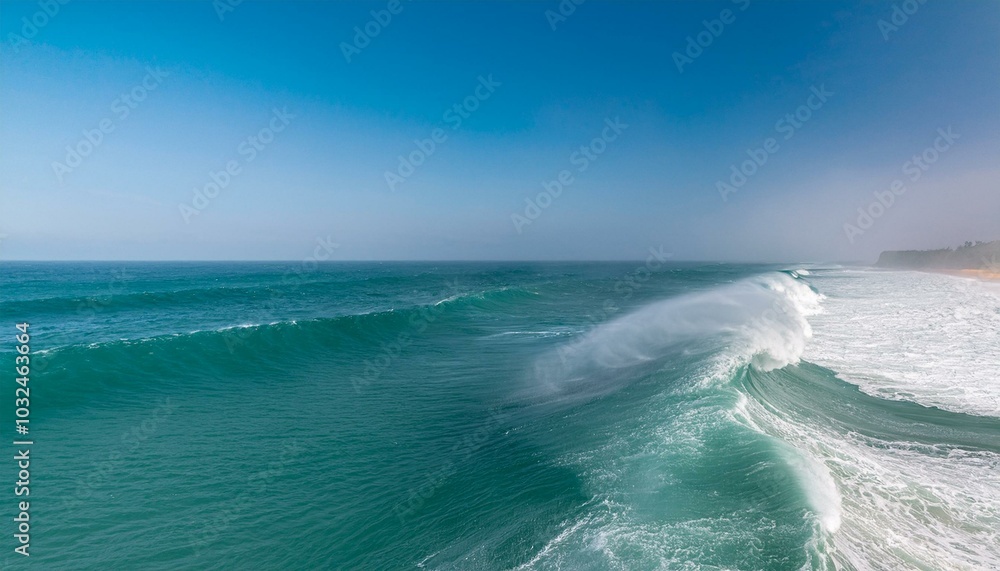 The beauty of big waves crashing on the shore. The beauty of big waves crashing on the shore.