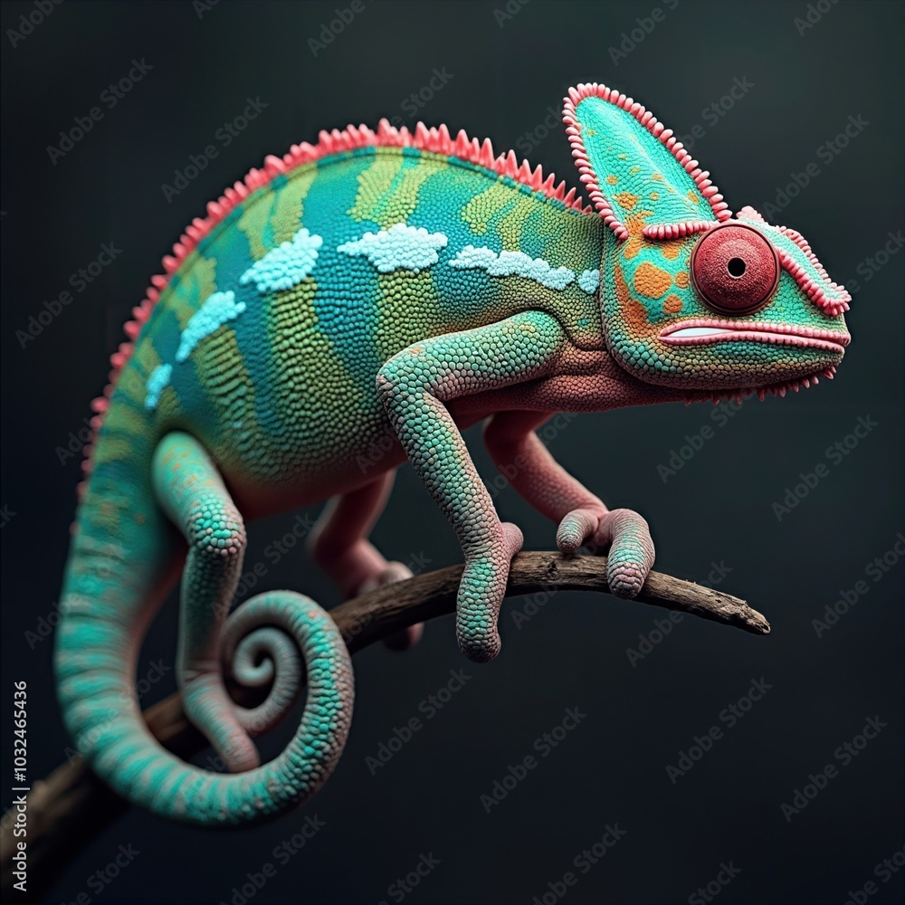 Fototapeta premium Colorful Chameleon