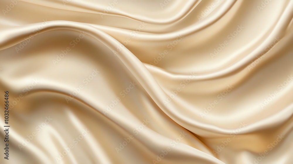 Silk satin fabric texture for elegant backdrop in beige Silk satin fabric texture for elegant backdrop in beige